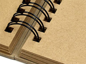 Medium Kraft Scrapbook Photo Album 20x20cm with Ribbon 50 Sheets DIY Memory Book