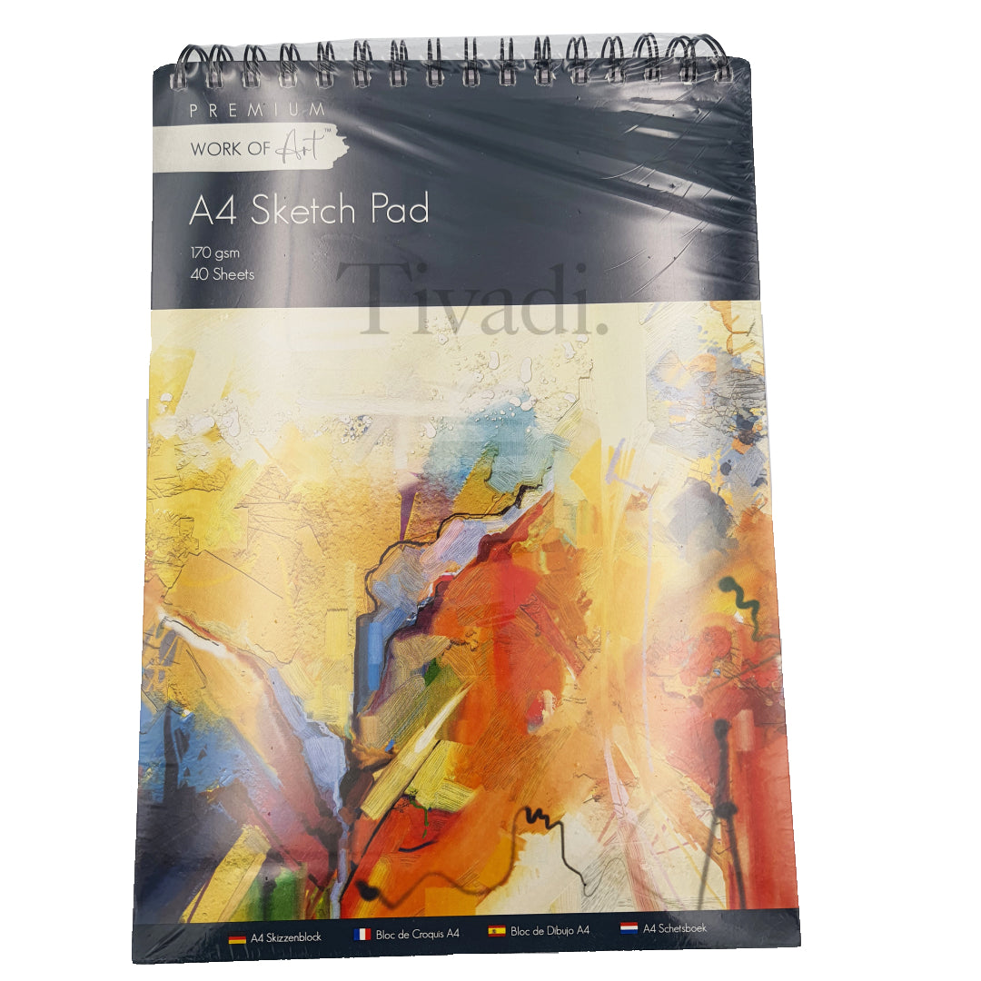 EasyNote A4 artists sketch pad - 170gsm cartridge paper