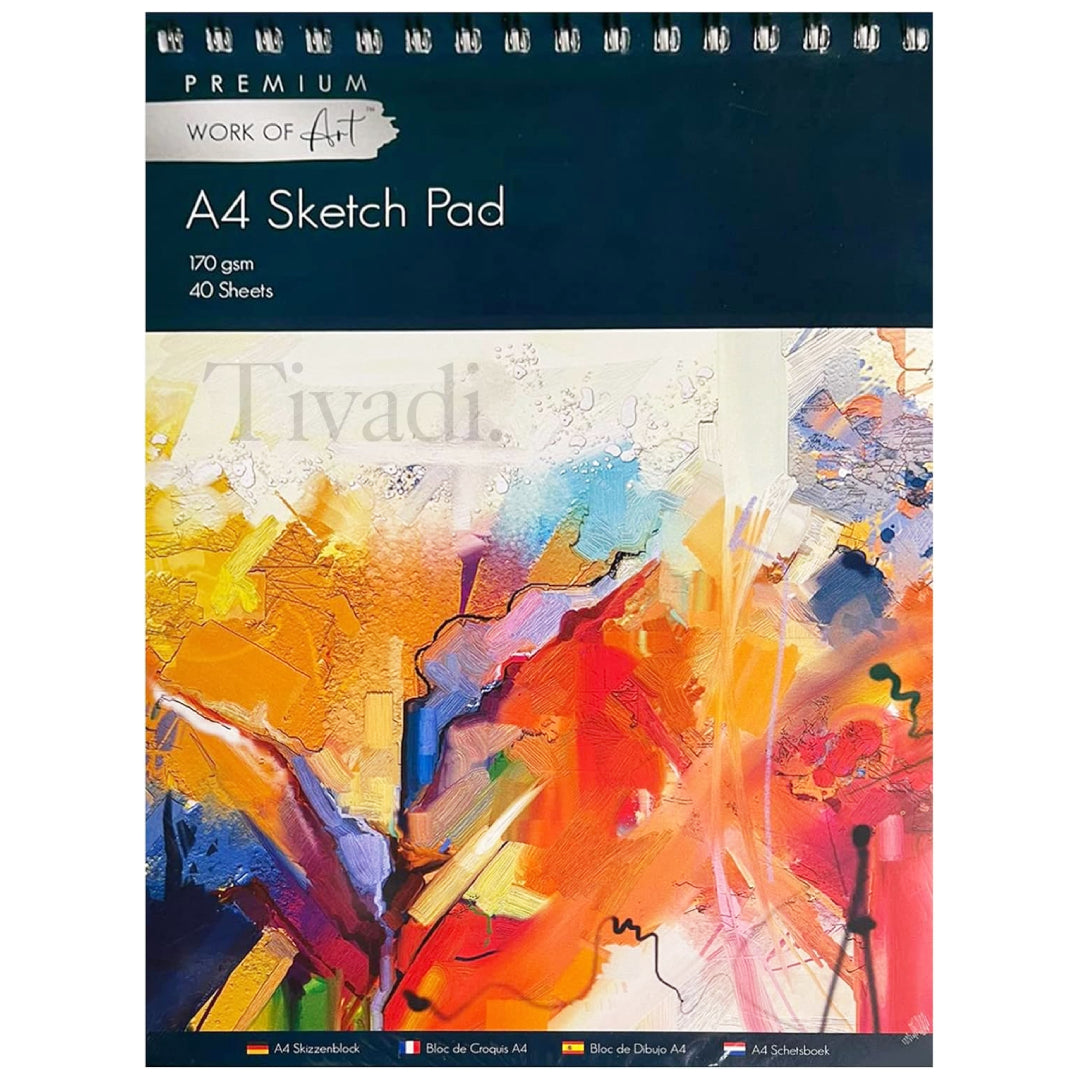 EasyNote A4 artists sketch pad - 170gsm cartridge paper