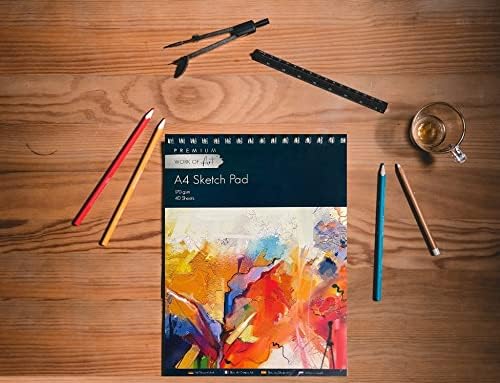EasyNote A4 artists sketch pad - 170gsm cartridge paper