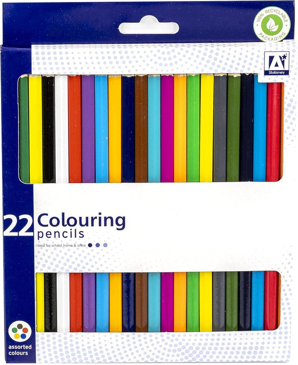 I design premium coloured pencils set (22-Pack) for Kids & Adults - Art, Drawing