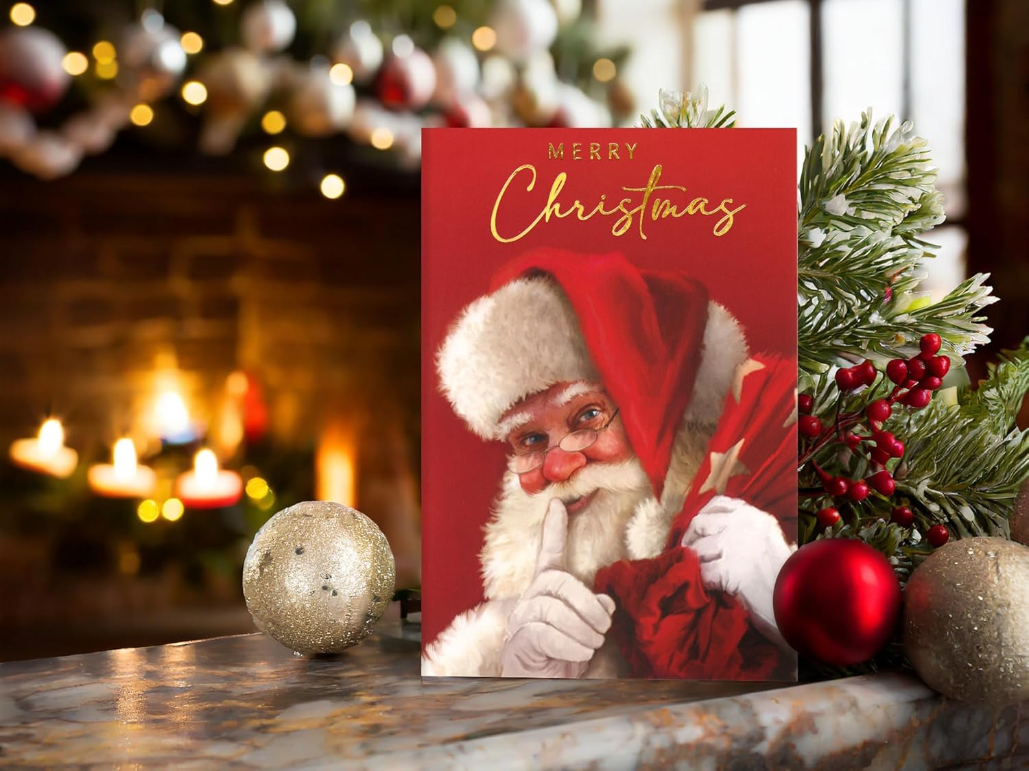 40 Christmas Cards Pack 2024 Collection Cute With Envelopes and Boxed 10 Xmas Designs
