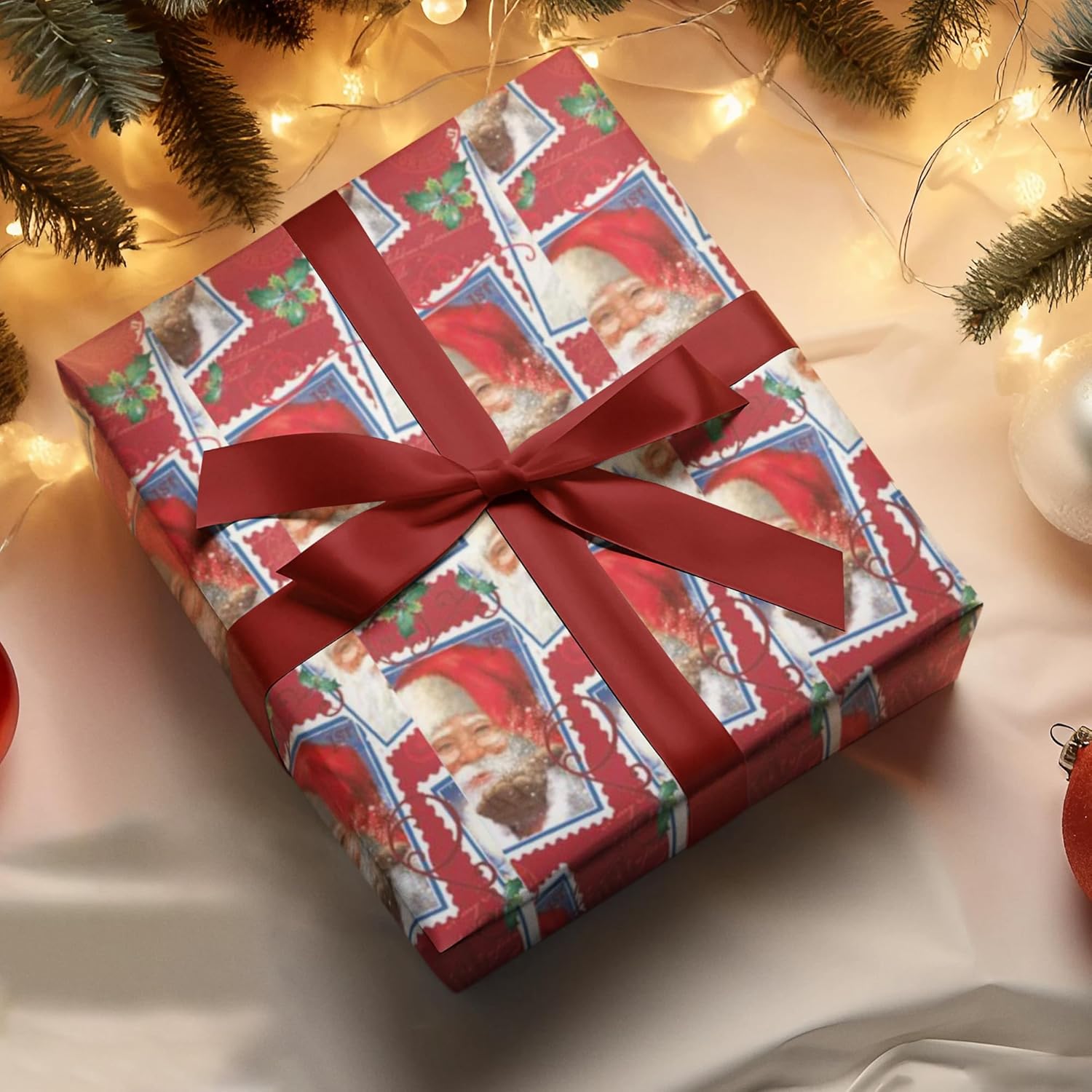 4 X 7M Traditonal Christmas Gift Wrapping Paper Roll (28 meters) Ideal for Xmas