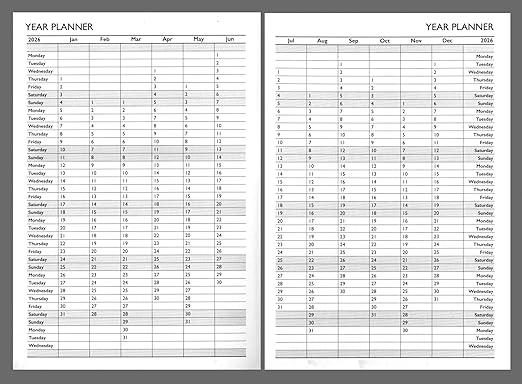 2025 Diary A5 - Day Per Page Daily Journal Planner with Your Company Name | Monthly & Weekly Organiser Diary 2025-2026 | Business Appointment Planner (Grey 2)
