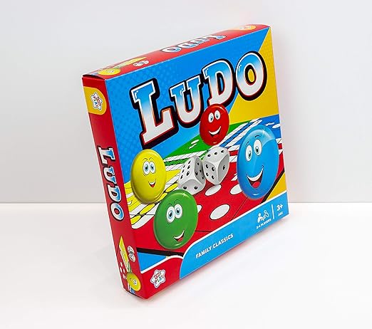 Tivadi Traditional Ludo Game – Classic Family Board Game for 2-4 Players, Ages 3+ Kids Play