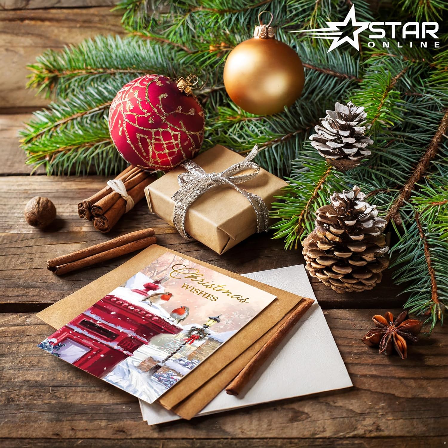 40 Christmas Cards Pack 2024 Collection Cute With Envelopes and Boxed 10 Xmas Designs