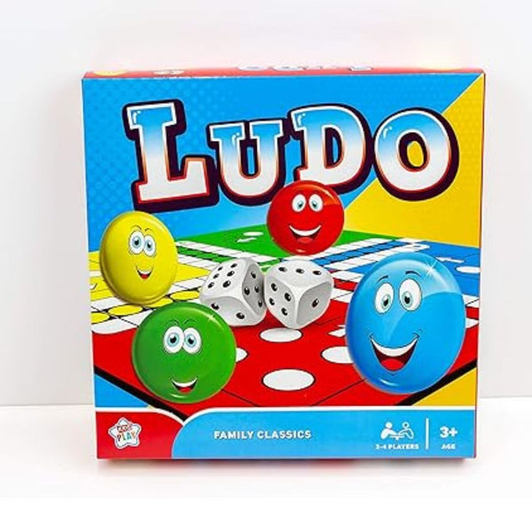 Tivadi Traditional Ludo Game – Classic Family Board Game for 2-4 Players, Ages 3+ Kids Play
