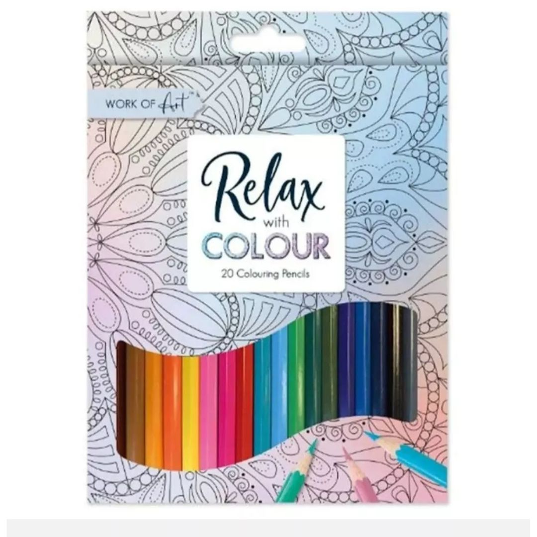 Relax with Colours 20 Colouring Pencils