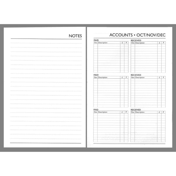 2025 Diary A5 - Day Per Page Daily Journal Planner with Your Company Name | Monthly & Weekly Organiser Diary 2025-2026 | Business Appointment Planner (Grey)