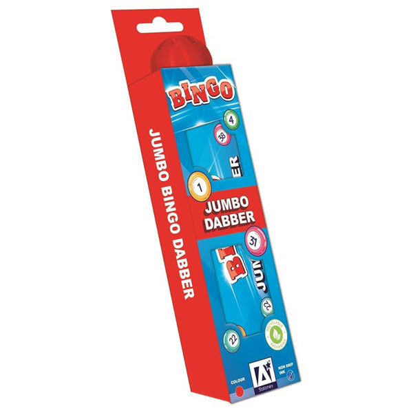 A* Stationery Jumbo Bingo Dabber For Bingo Tickets Red Dabber Dot Pen Easy Grip Non Drip