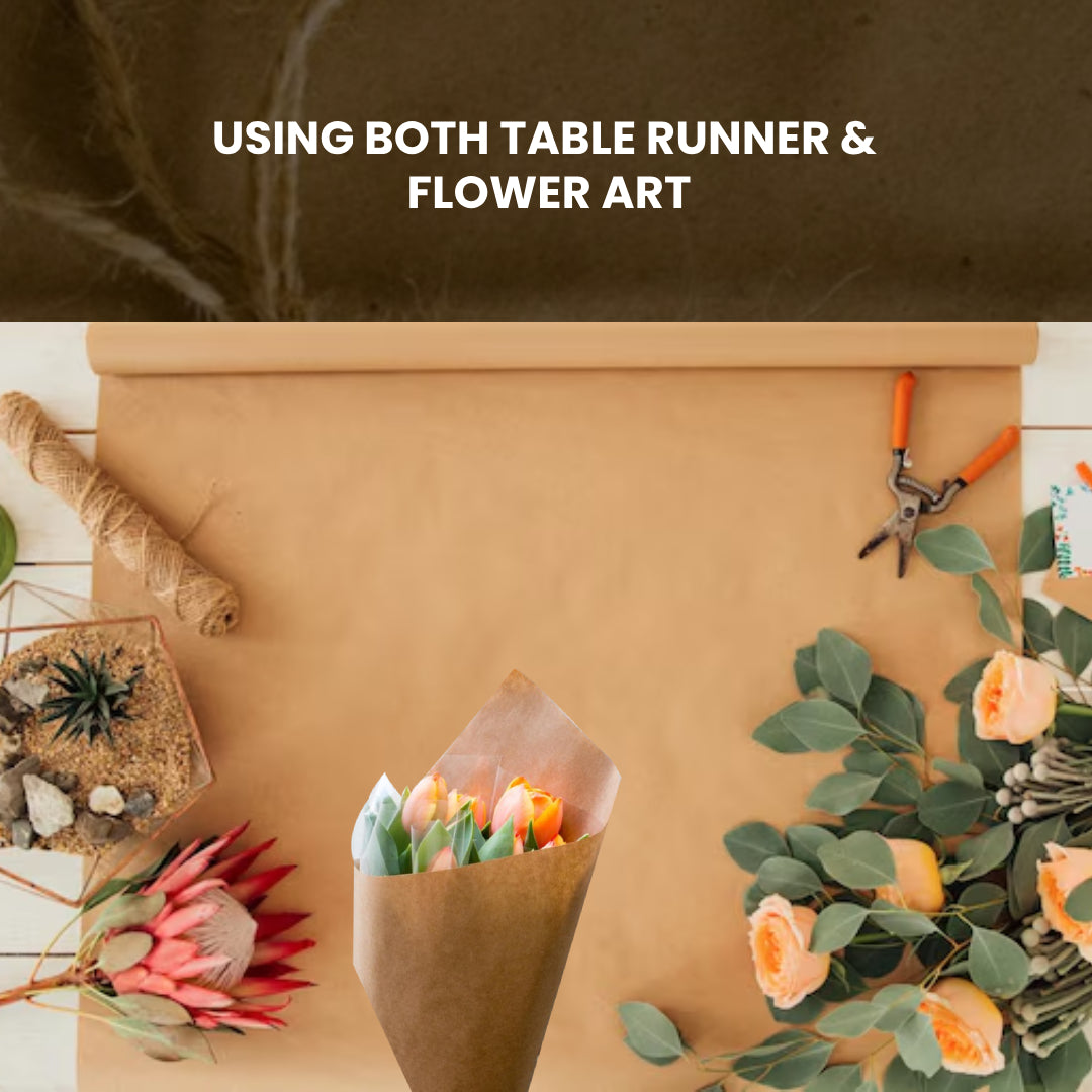 6-Pack Brown Kraft Paper Rolls – Gift Wrapping Paper 5M x 69cm Each | Eco-Friendly Recyclable Wrap