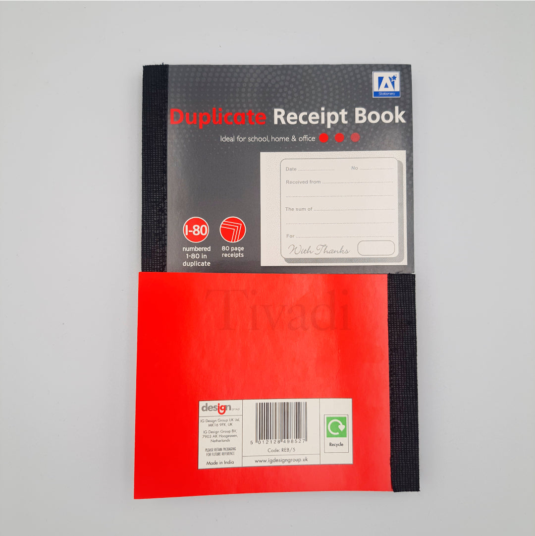 Duplicate Receipt Book