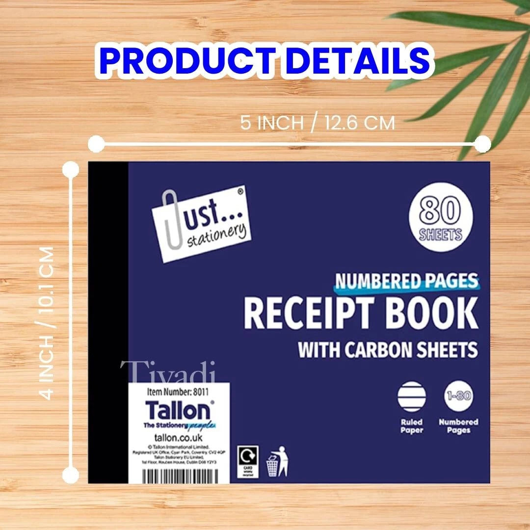 duplicate receipt book