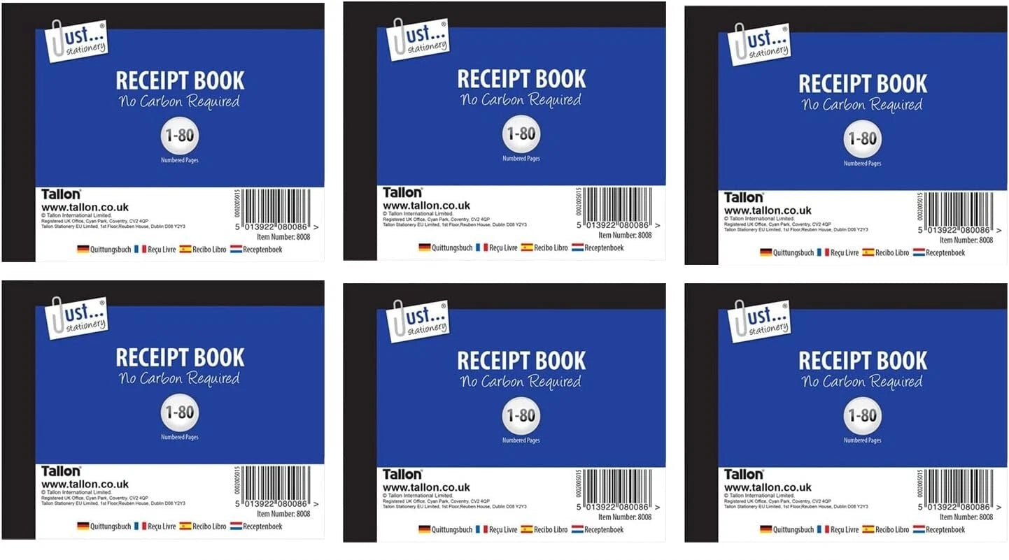 duplicate receipt book