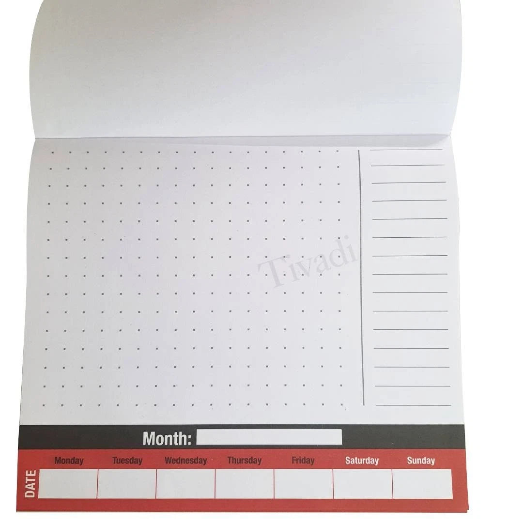 60-Sheet Weekly Planner Mousemat – Desk Calendar Organizer & Tear-Off Weekly Planner for Home, Office & Students