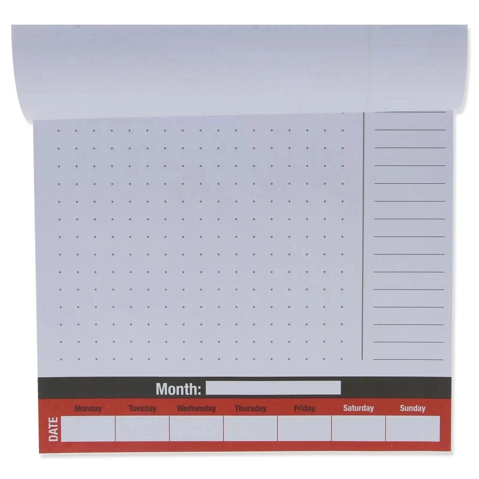 60-Sheet Weekly Planner Mousemat – Desk Calendar Organizer & Tear-Off Weekly Planner for Home, Office & Students