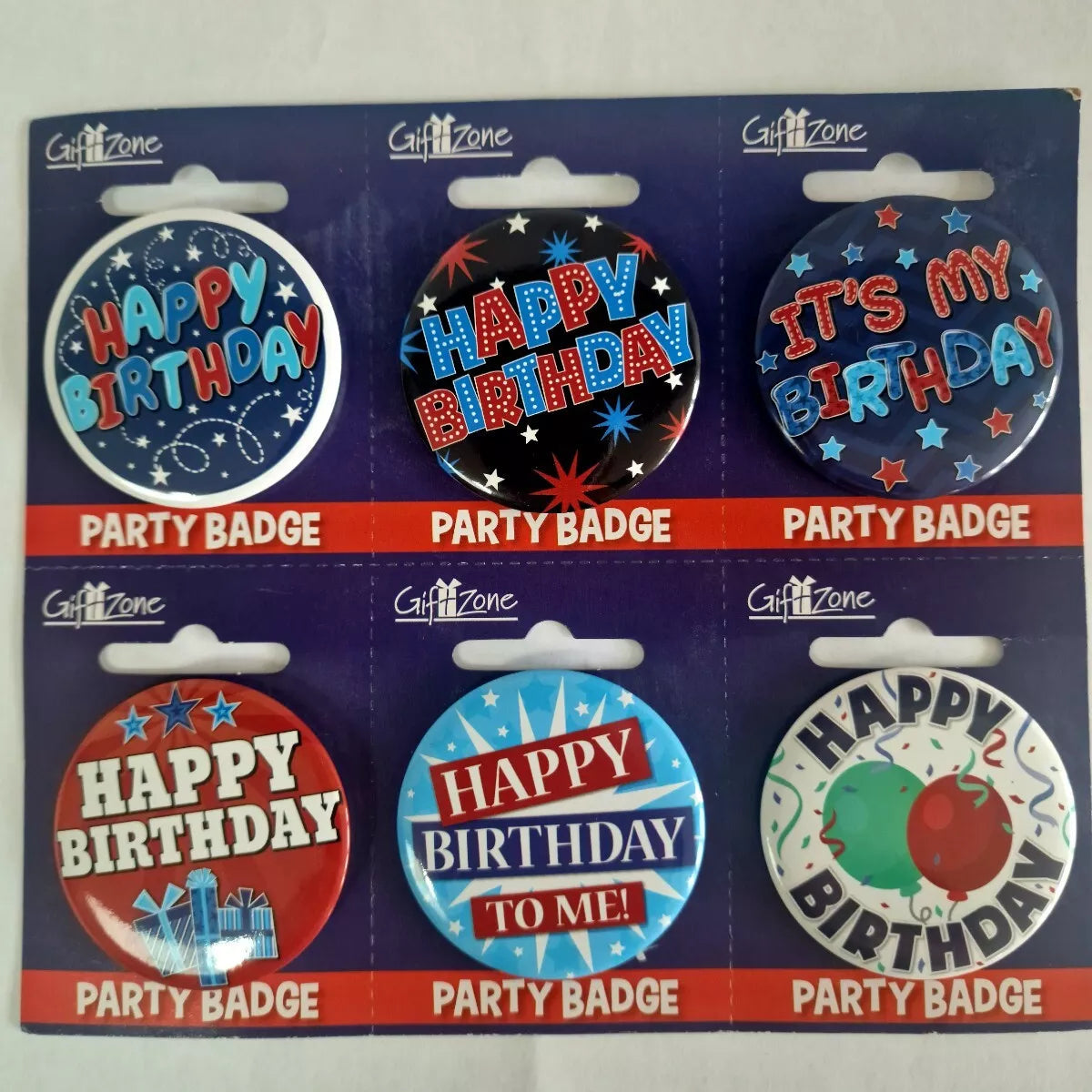 Happy Birthday Badge Boys
