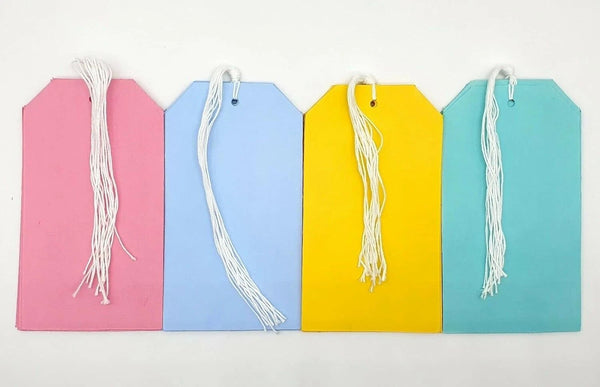 Luggage Tags 135x75mm Pack of 30 Just Stationery Travel Labels with Strings