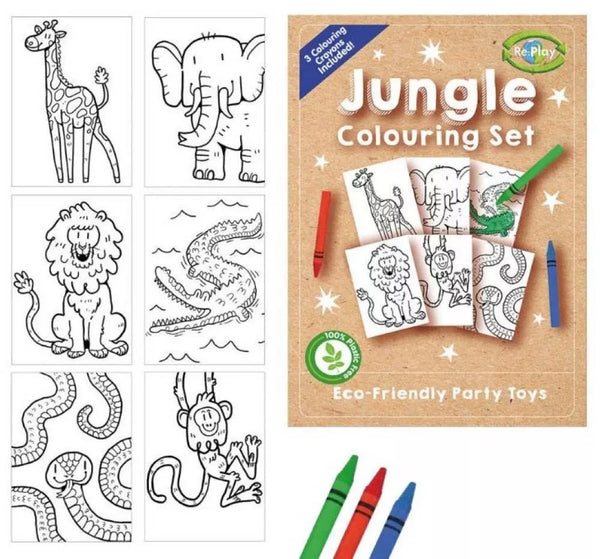 Kids Create - Mini Craft Kit - Theme Jungle Colouring Set