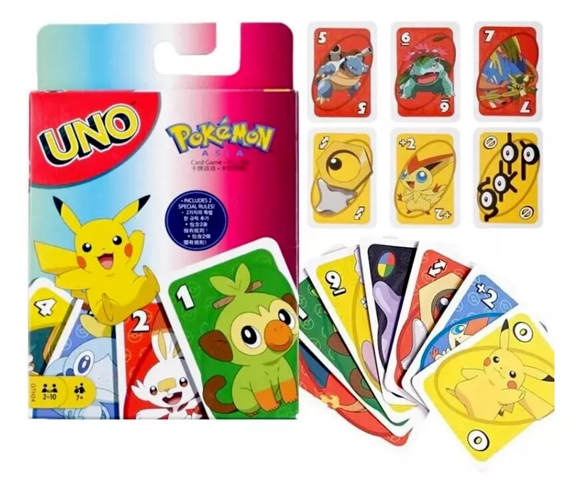 New UNO Pokemon Family Card Game - Fun For All Ages