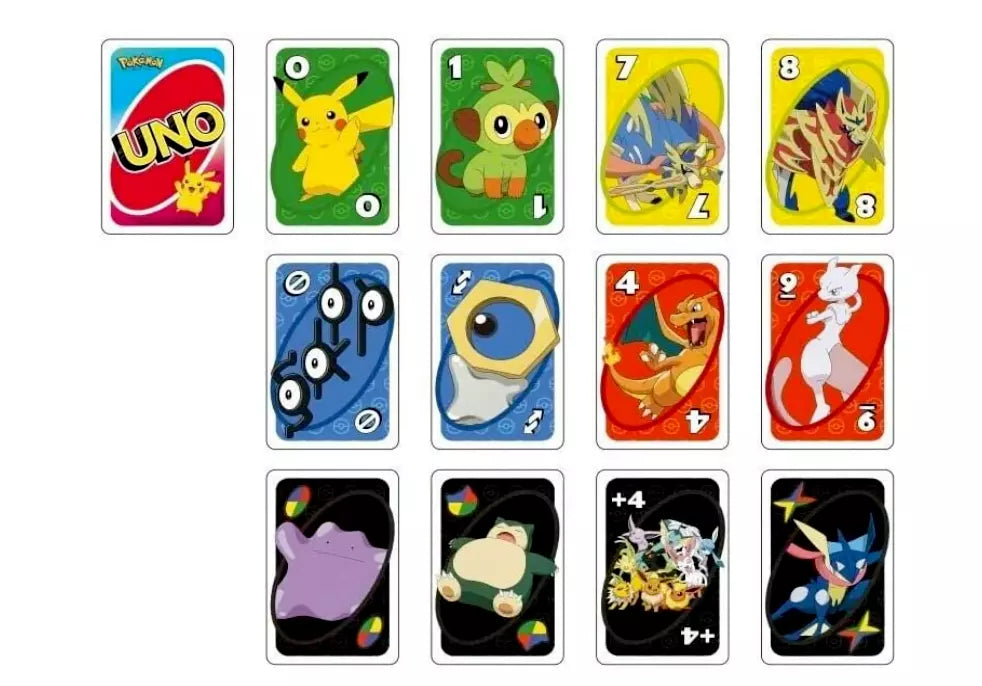 New UNO Pokemon Family Card Game - Fun For All Ages