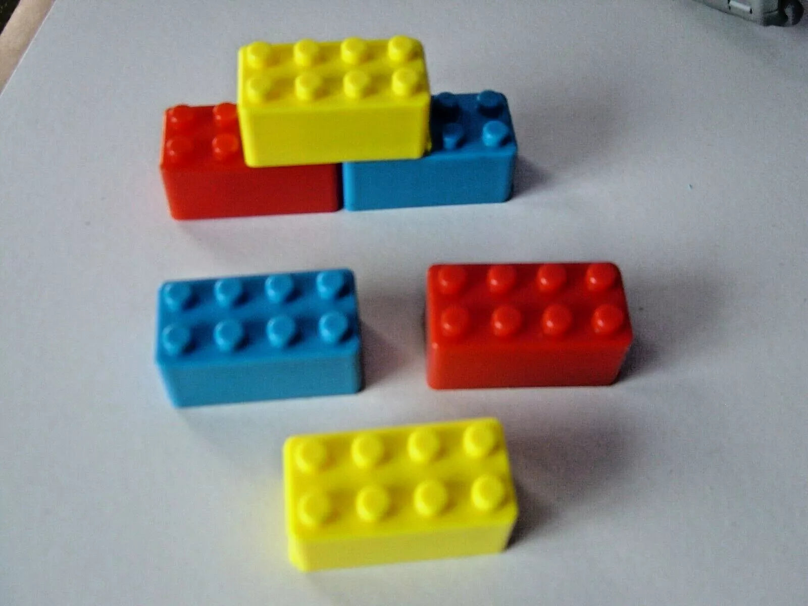 18 pcs Novelty Pencil Erasers, Shape of a Brick, Party Bag, School