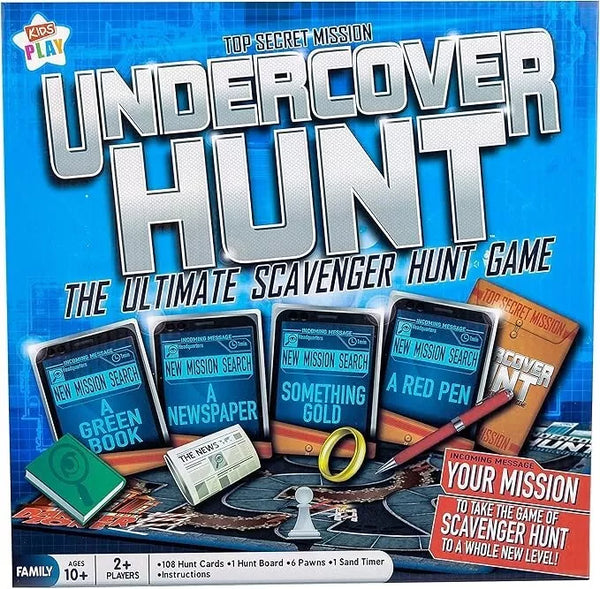 Kids Play - Activity Undercover Hunt Game - Family Board Games - Ages 10+