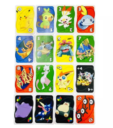 New UNO Pokemon Family Card Game - Fun For All Ages