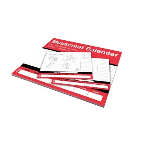 2 x 60 Sheet Mousemat Weekly Planner Pad | Desk Calendar Notepad | Tear-Off